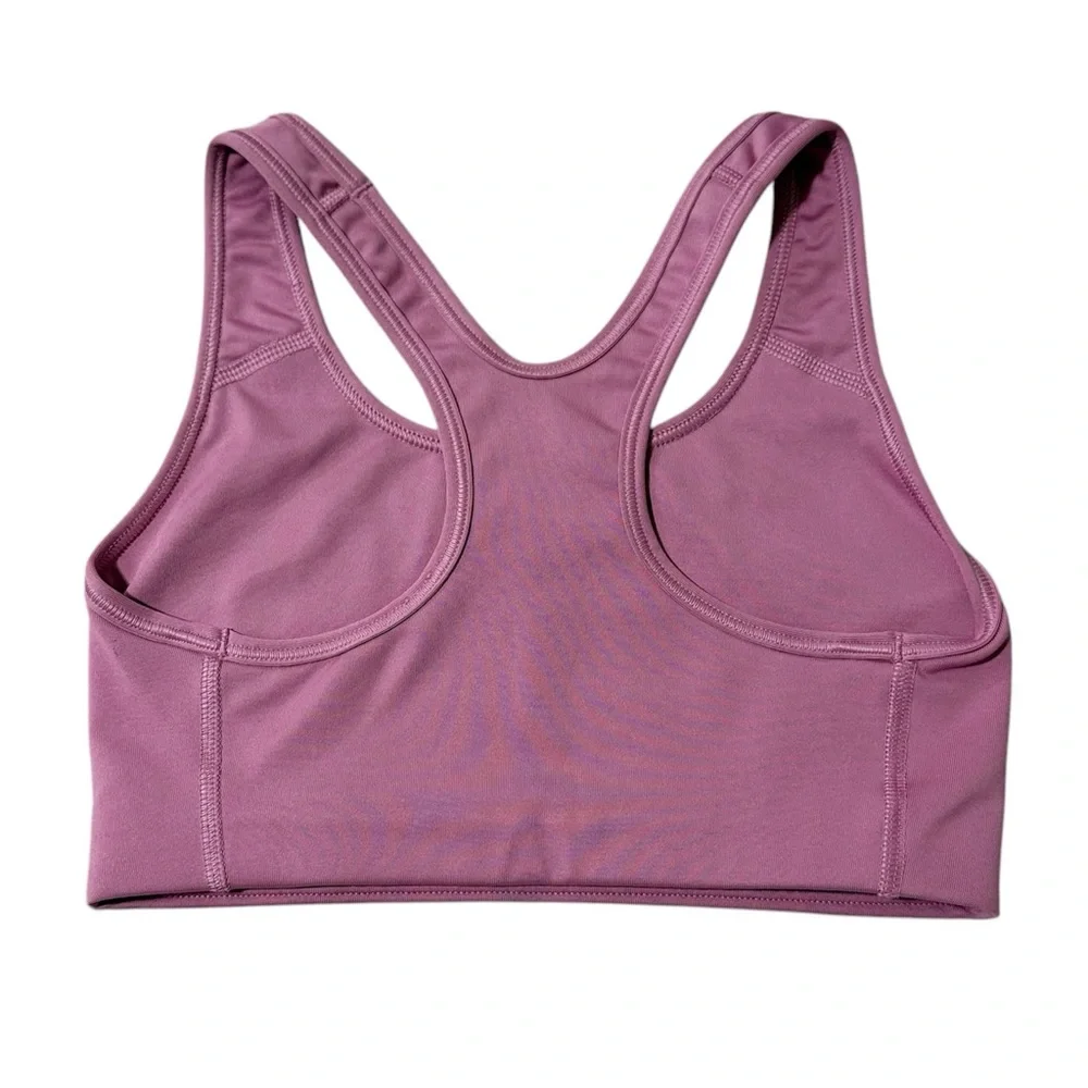 Nike Women’s SWOOSH Pink & Black Athletic Sports Bra Racerback Size XS - Picture 2 of 5
